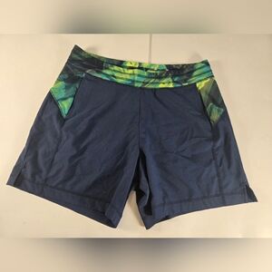Tek Gear Navy and Green Athletic Shorts